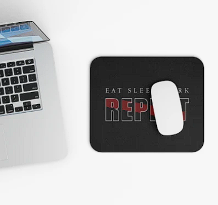 Eat Sleep Game Repeat Mousepad